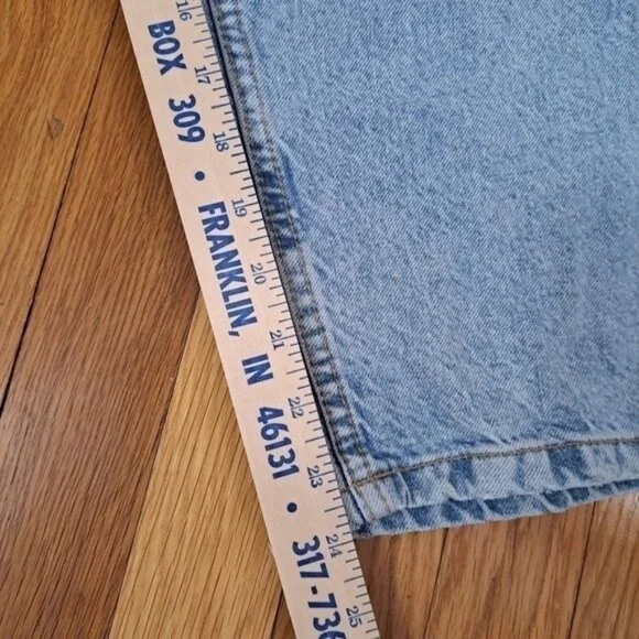 New Zara Women's Size 36 Straight Tapered Denim Jeans Light Wash Cotton Tag - Picture 9 of 12